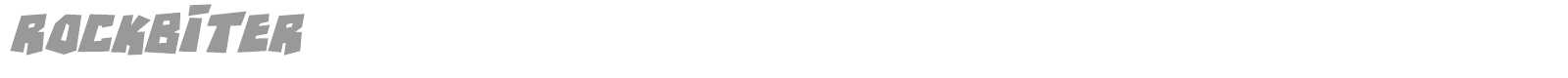Rockbiter font preview
